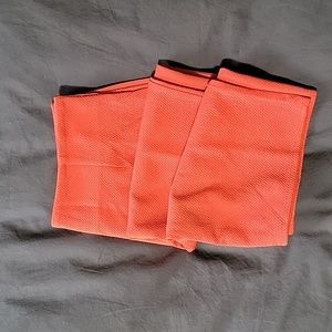 Youlanyasi M Orange Textured Midi Pencil Skirt